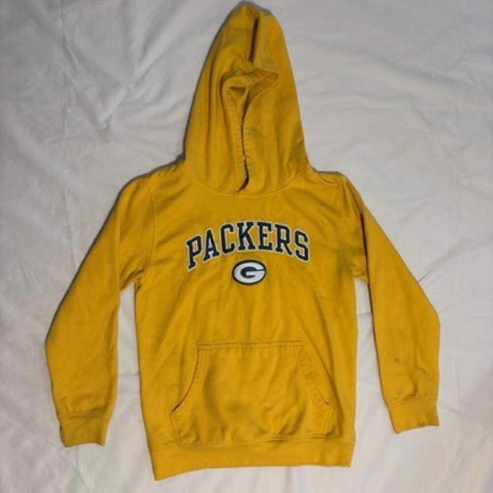 Vintage Green Bay Packers NFL Team Apparel YOUTH Hoodie Sweater Youth XL 18/20